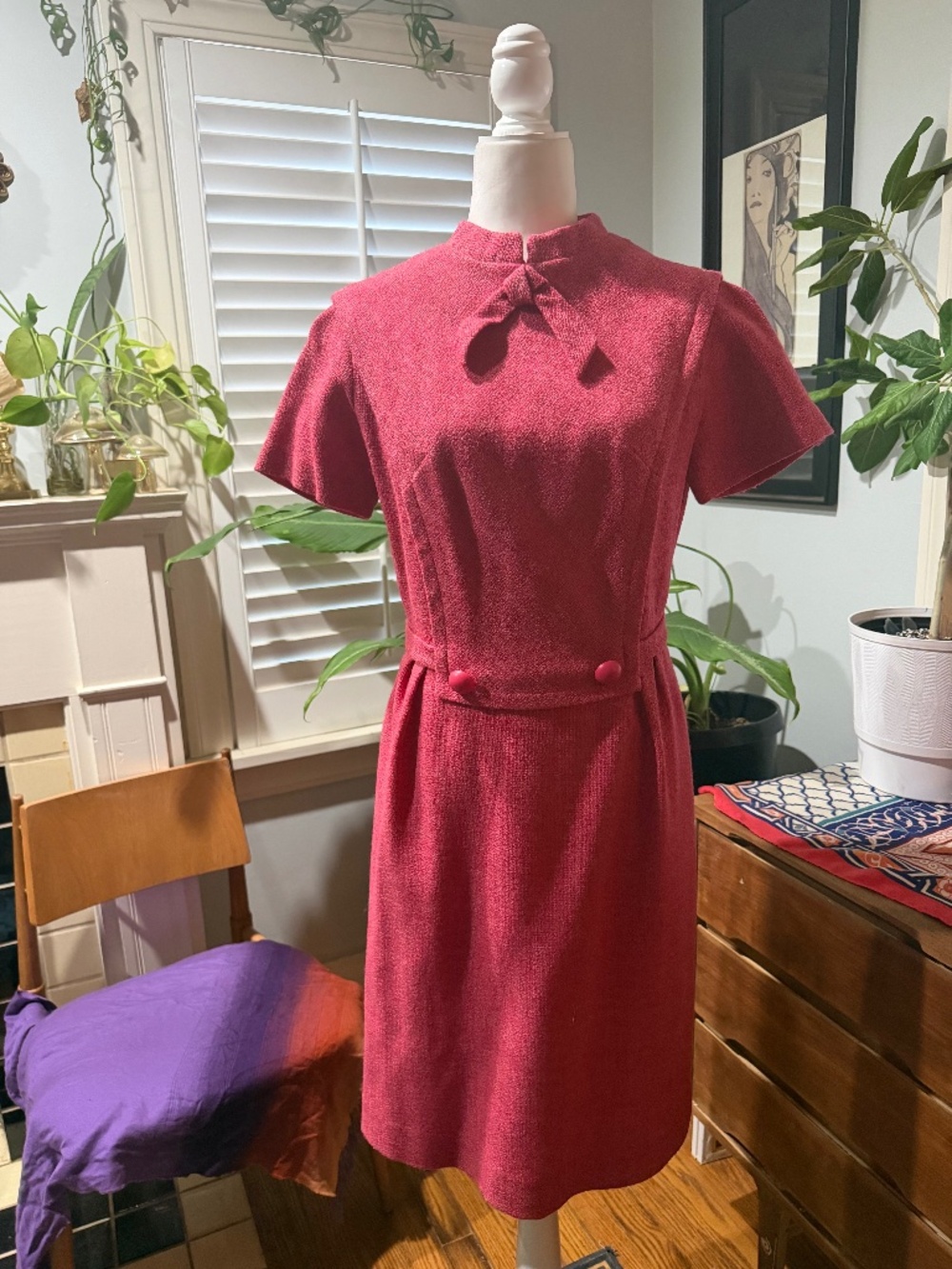 Vintage R&K Originals pink dress.